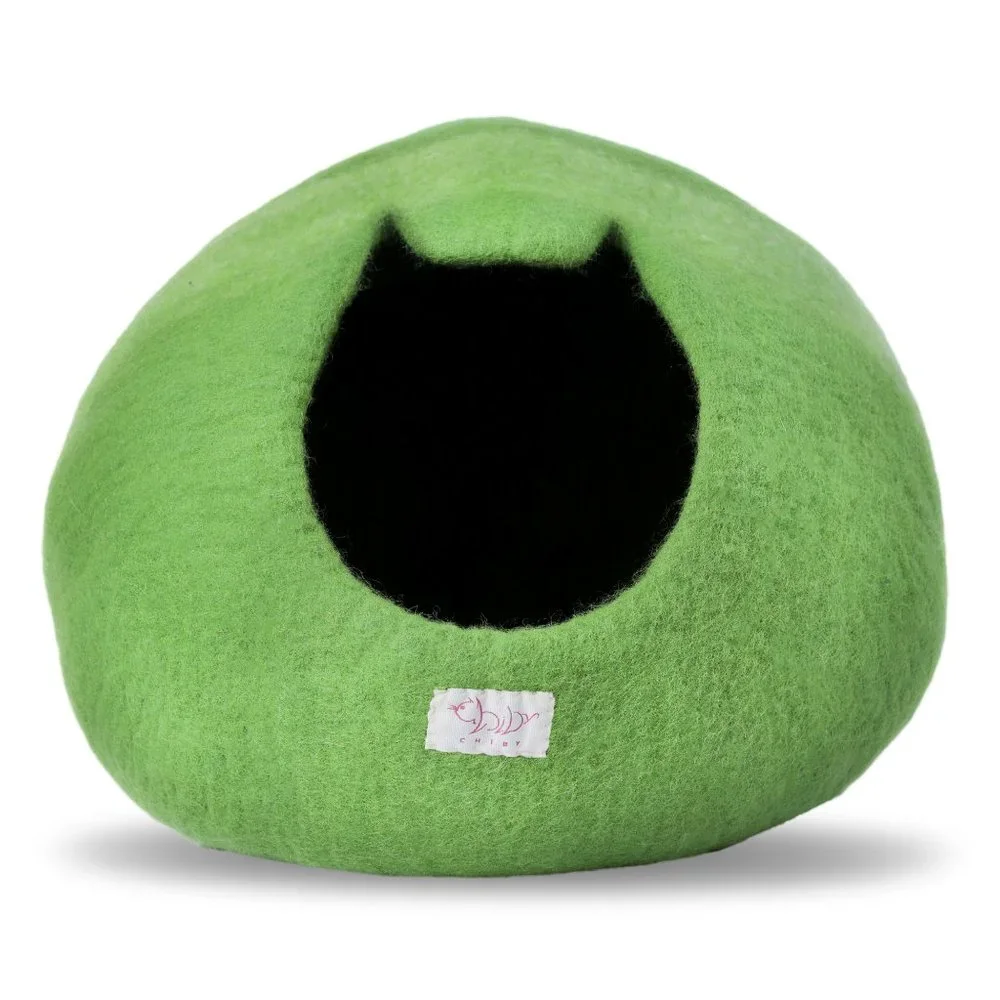 Premium Cat Bed Cave (Large/Medium) - Eco Friendly 100% Merino Wool Beds for Cat