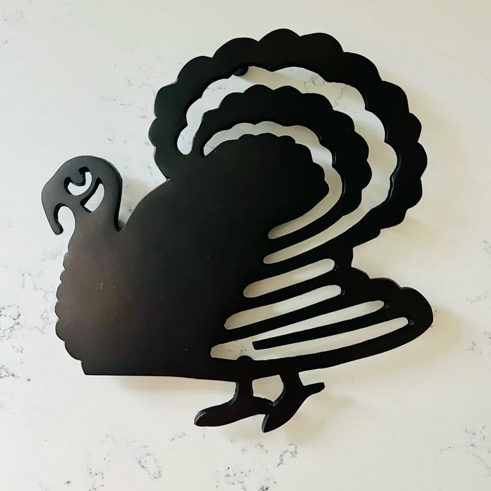 Crate&Barrel Bronze Turkey Trivet