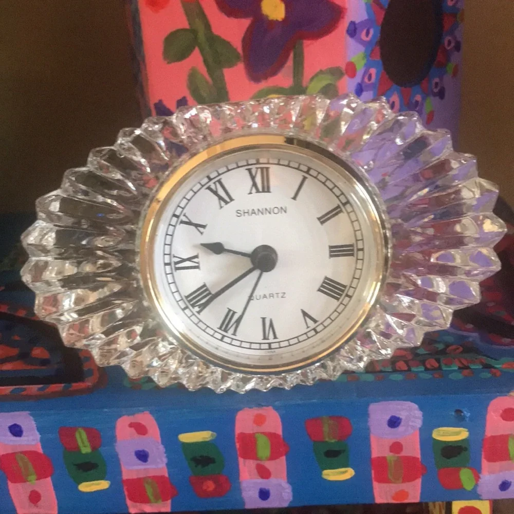 Shannon Crystal Symmetry Clock NIB