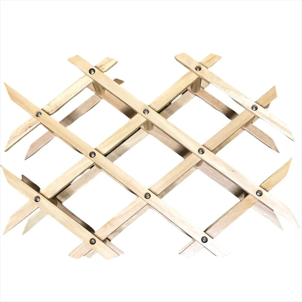 Wooden Folding Collapsible Wine Bottle Rack Holder Storage