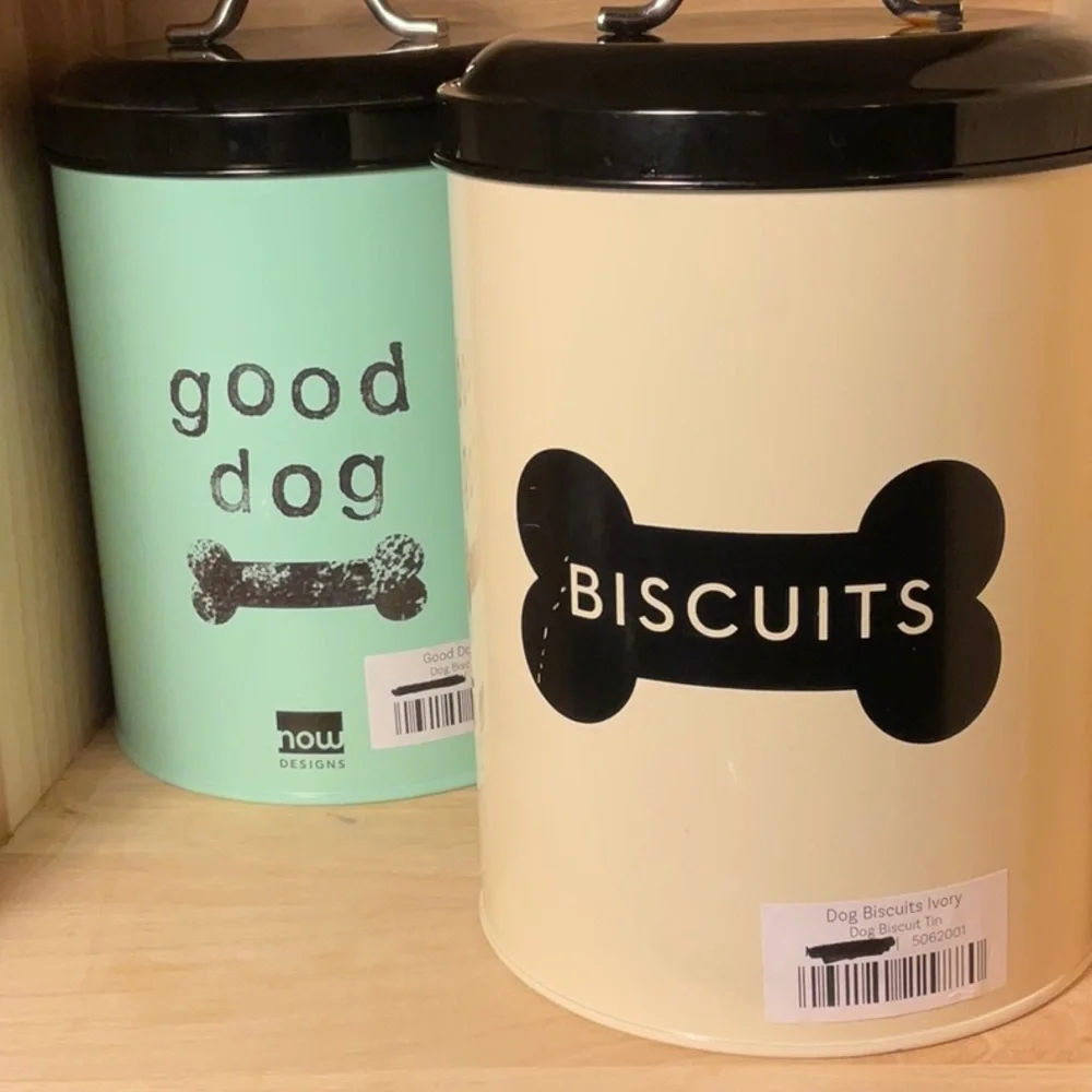 BISCUIT tin & “good dog” tin-cookie tins for your best friend