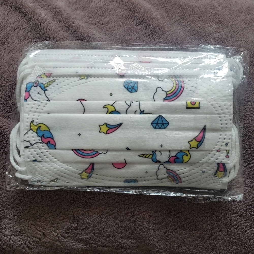 🦄💎 Kids disposable face masks 💎🦄 10 pack