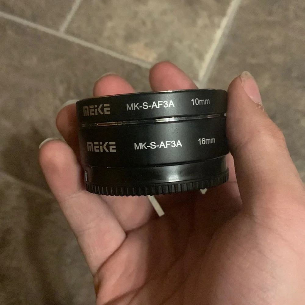 MK-S-AF3A Metal Auto Focus Macro Extension Tube 10/16mm For Sony E/FE Mount Cams