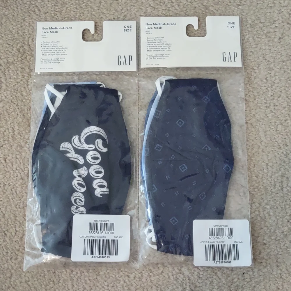 2x Gap Factory Contour 3pk Facemask