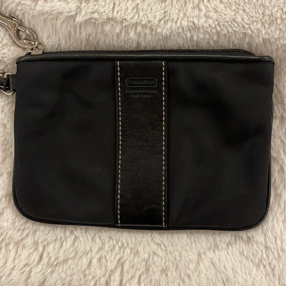 Coach black nylon