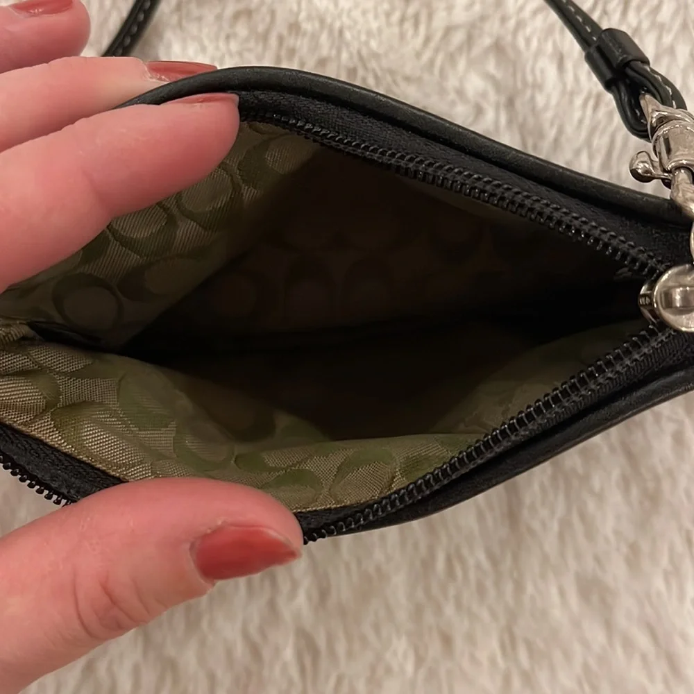Coach black nylon