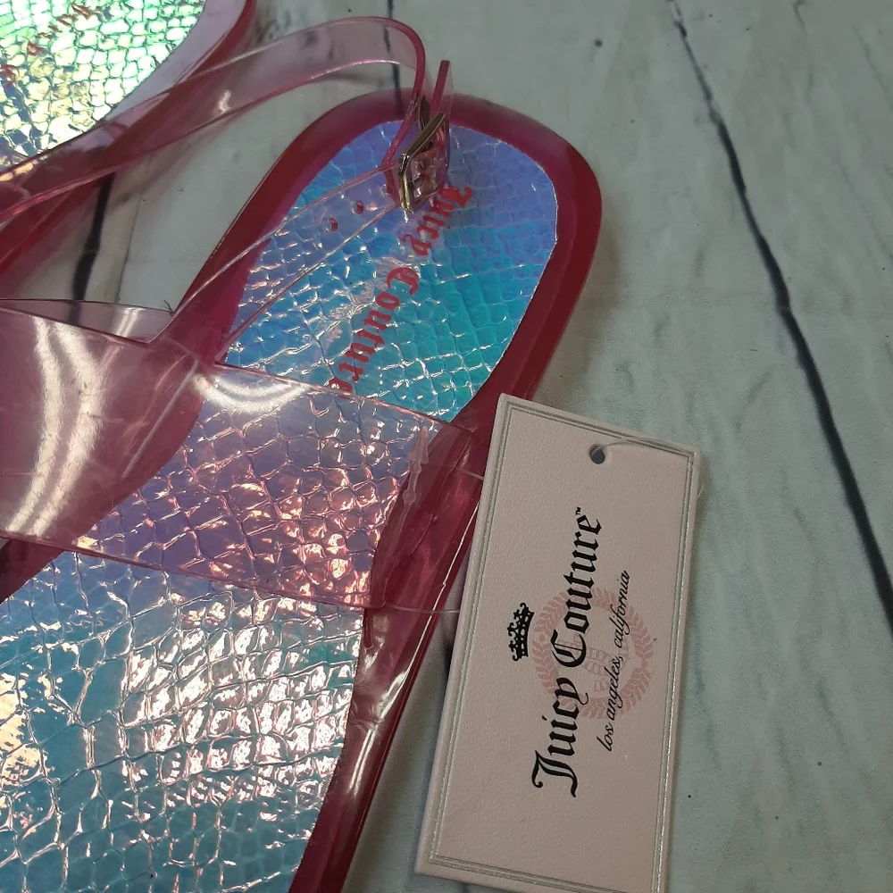 Juicy Couture T-strap jelly sandals