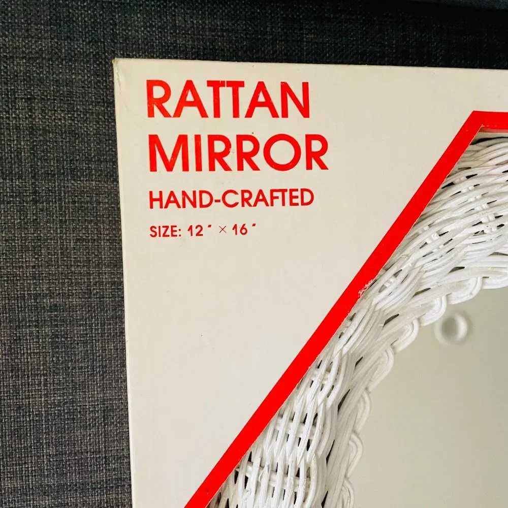 Vintage rattan hand