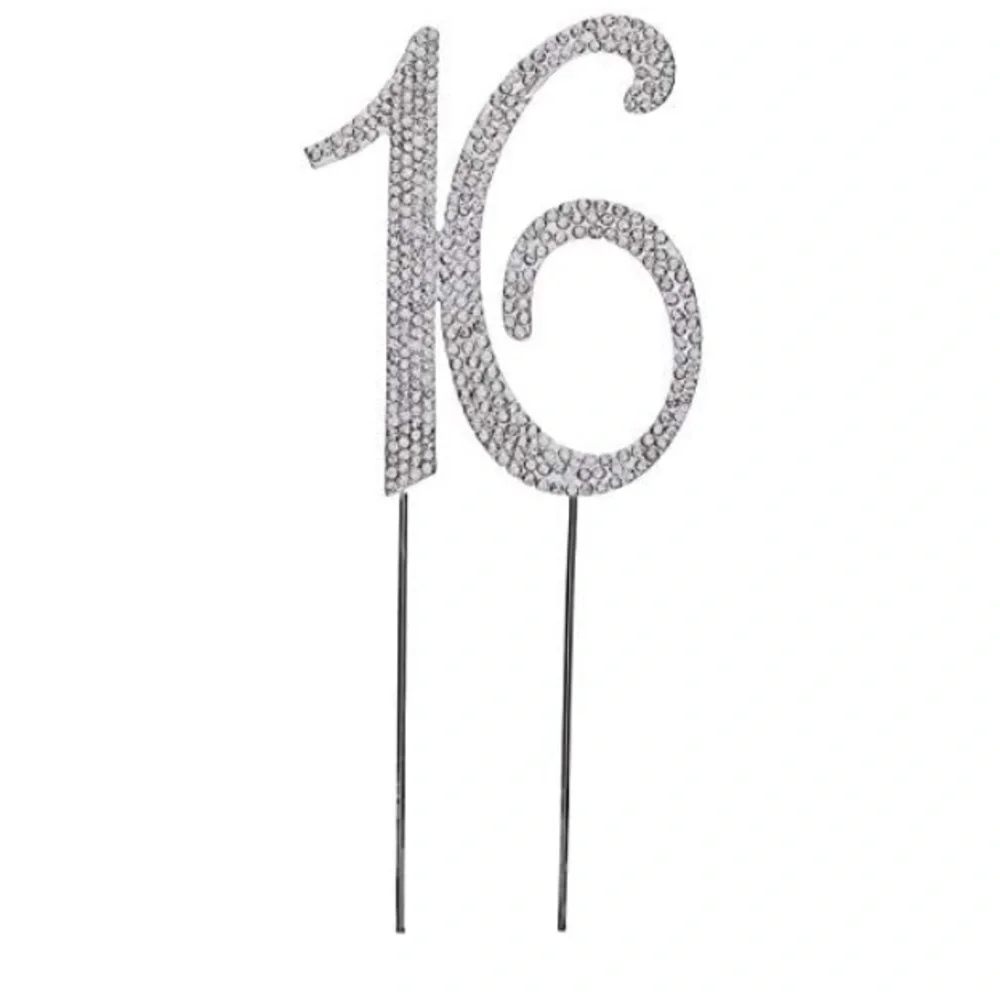 Bling 16 Cake Topper
