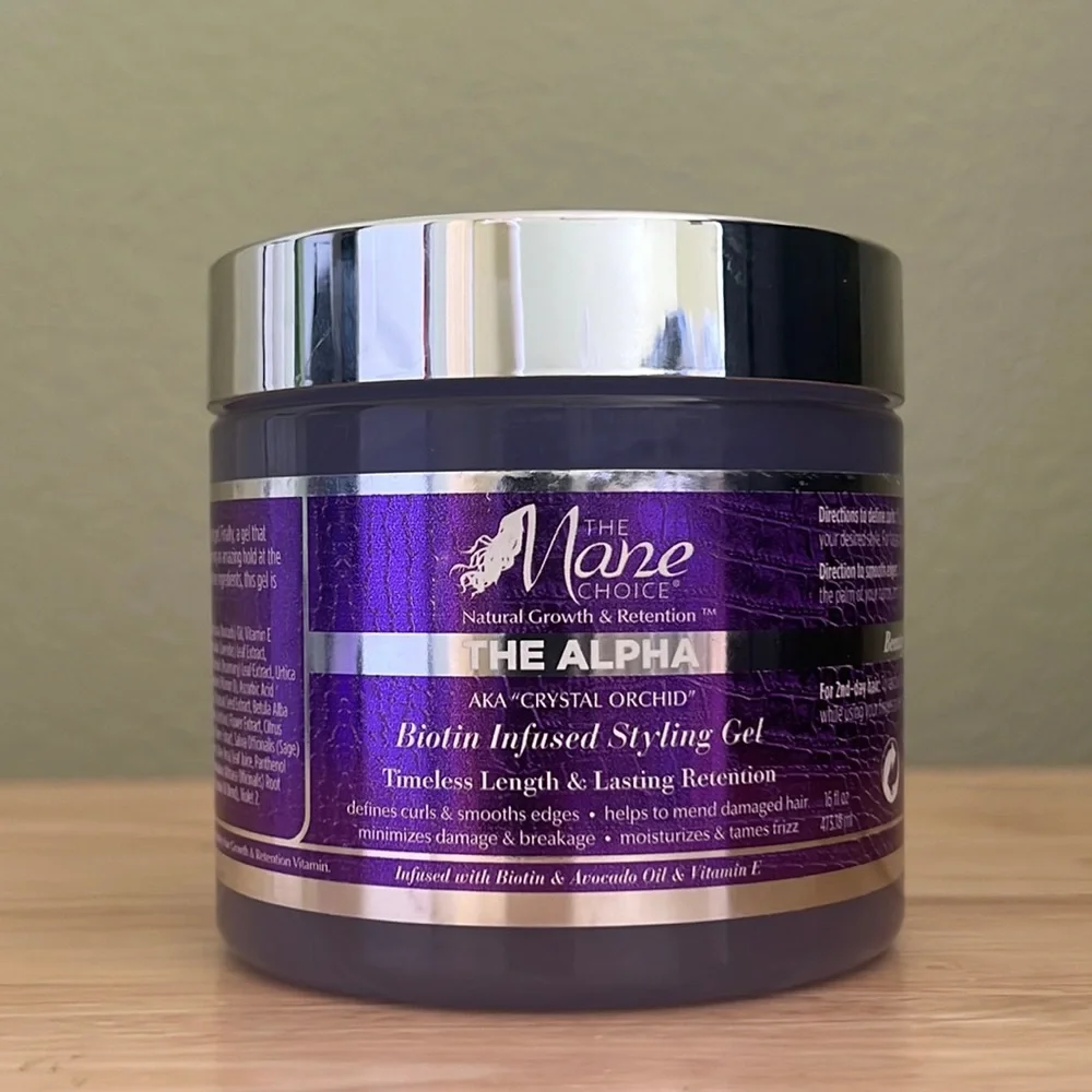 The Mane Choice The Alpha Orchid Biotin Infused Styling Gel 16 oz NEW
