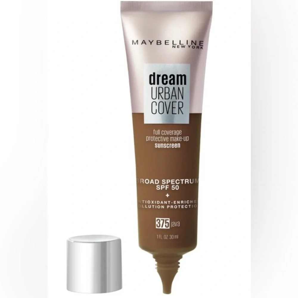 Maybelline Dream Urban Cover Flawless Coverage Foundation Makeup, SPF 50, Java