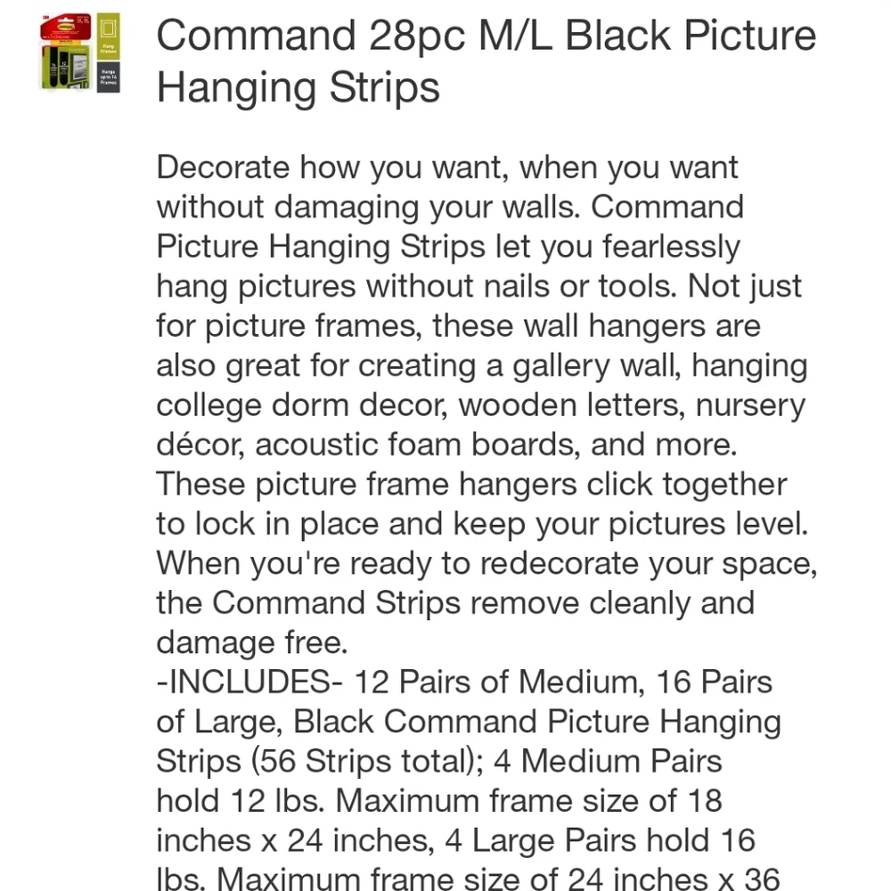 Command 28pc black
