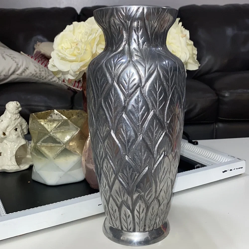 Pottery Barn Pewter Vase