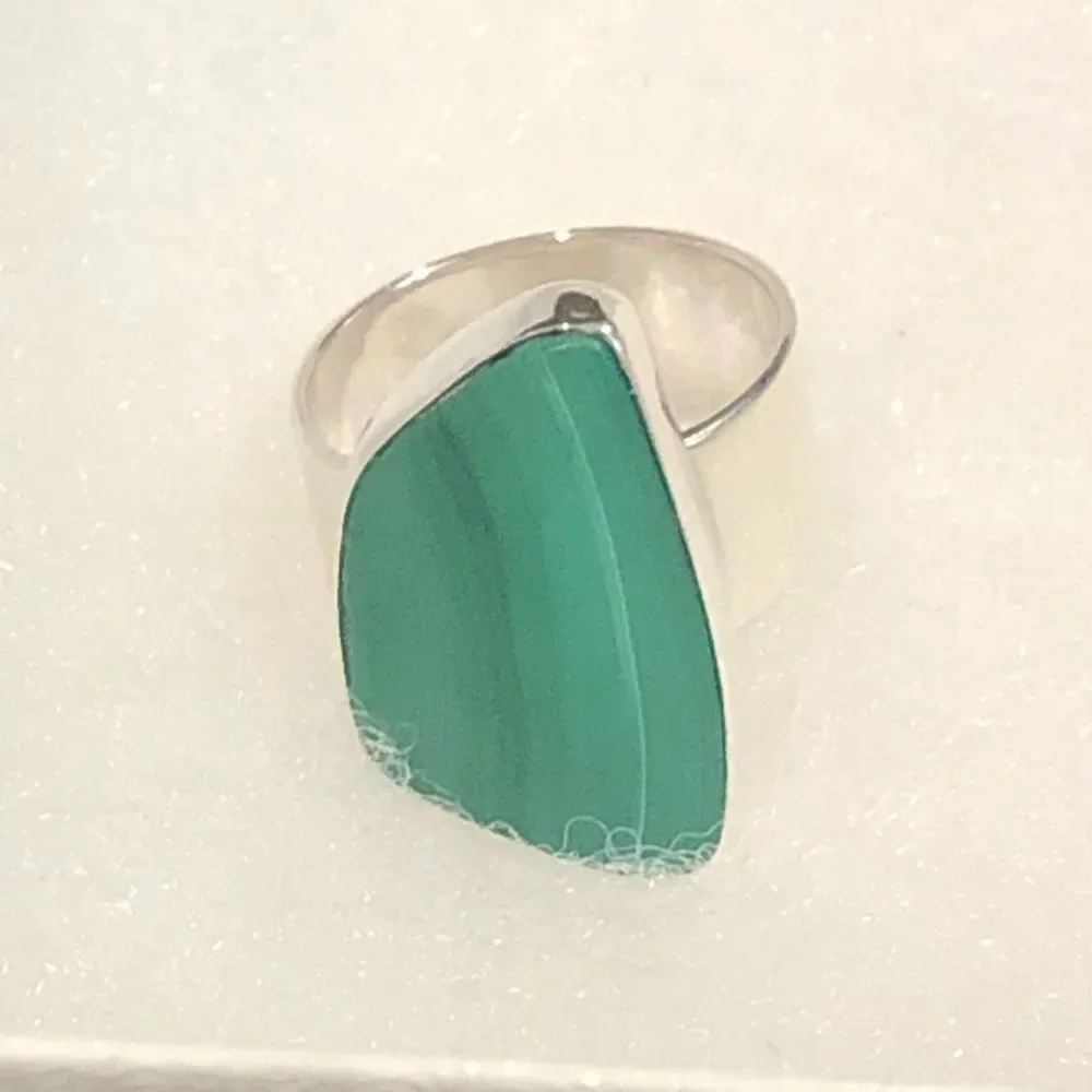 Vintage malachite sterling