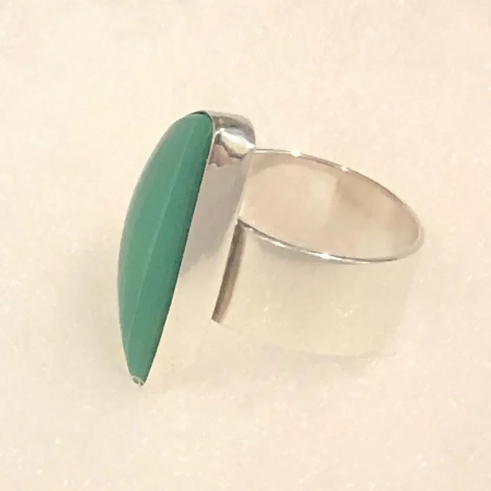 Vintage malachite sterling