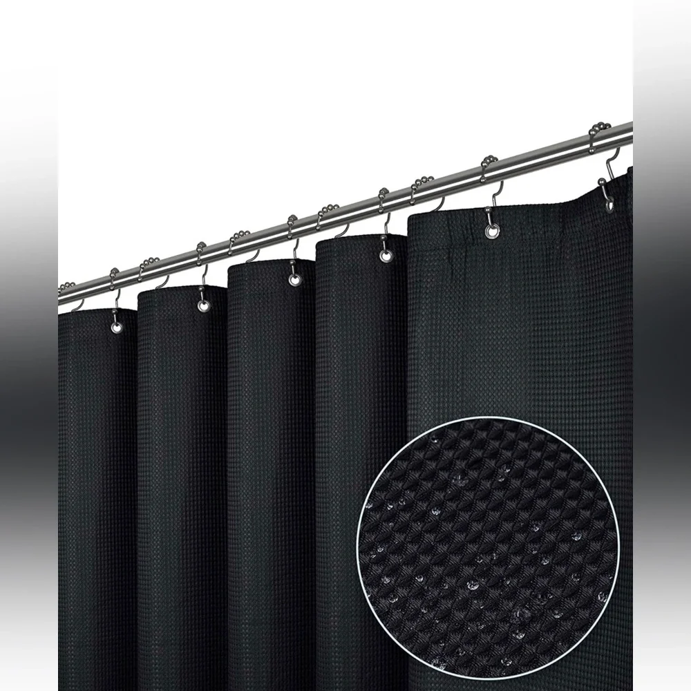 Brand New Never Opened Black Shower Curtain