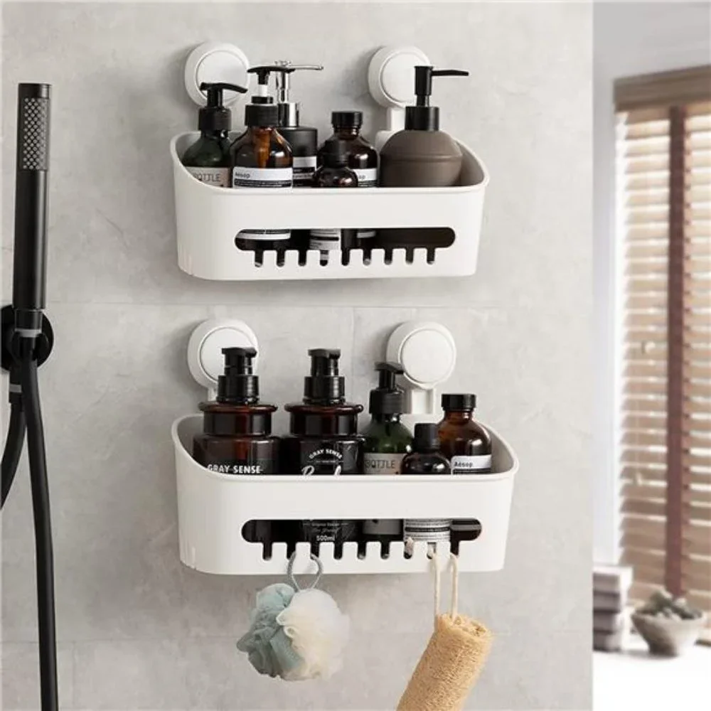 2 Pack, Bathroom Shower Basket Wall Mounted Shower Organizer