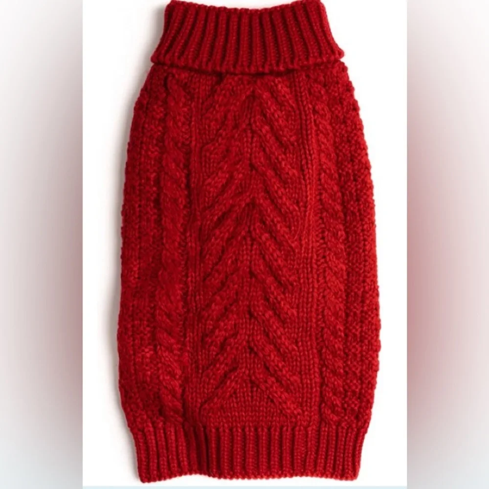 Fabdog Chunky Turtleneck Dog Sweater 8”- MSRP $48