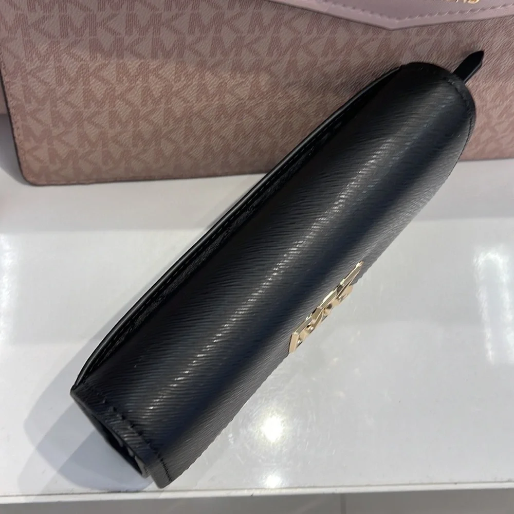 Michael Kors Mimi Large Saffiano Leather Bi-Fold Continental Wallet Black NWT