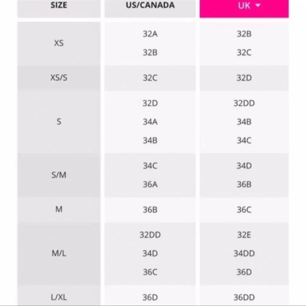 Free People sizing tags picture