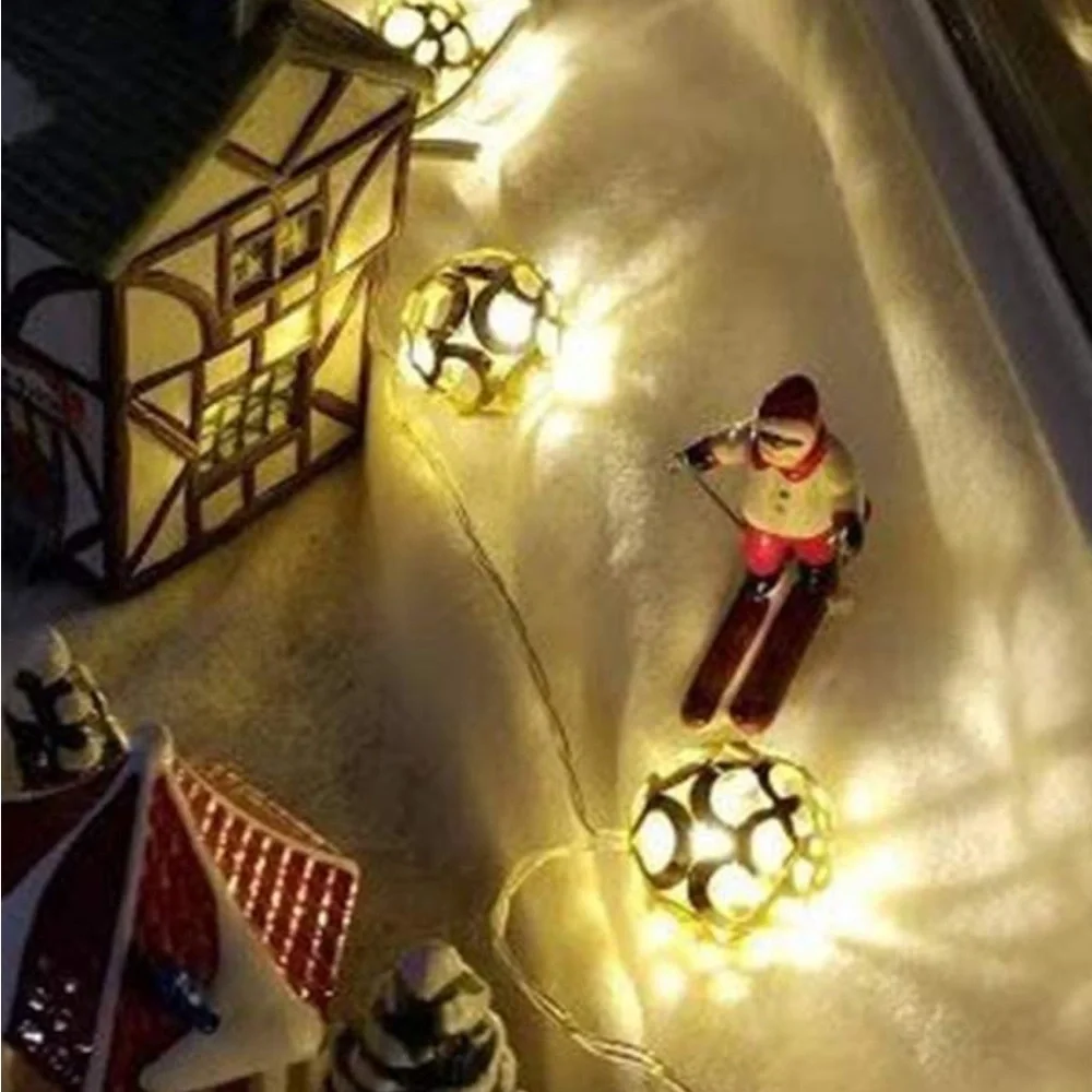 Decorative Gold LED battery operated string of lights- 2 strands