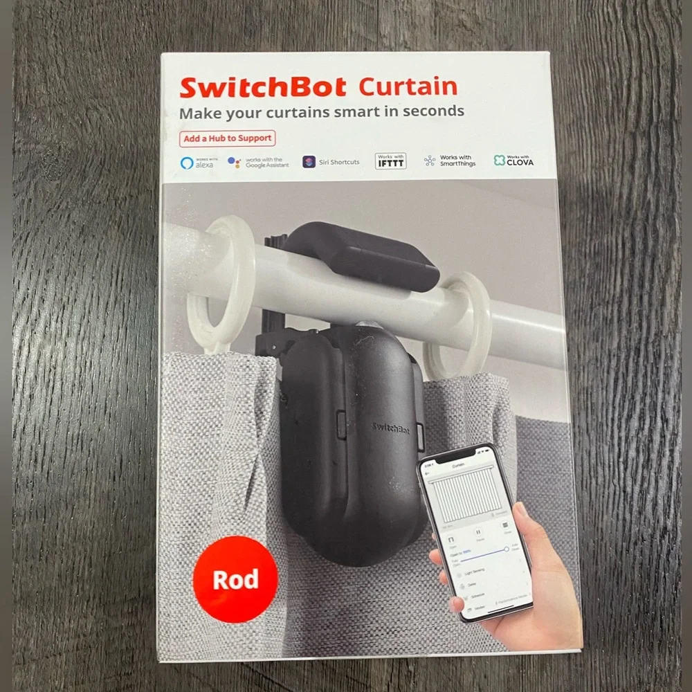 SWITCHBOT CURTAIN Smart Wireless Opener - Black