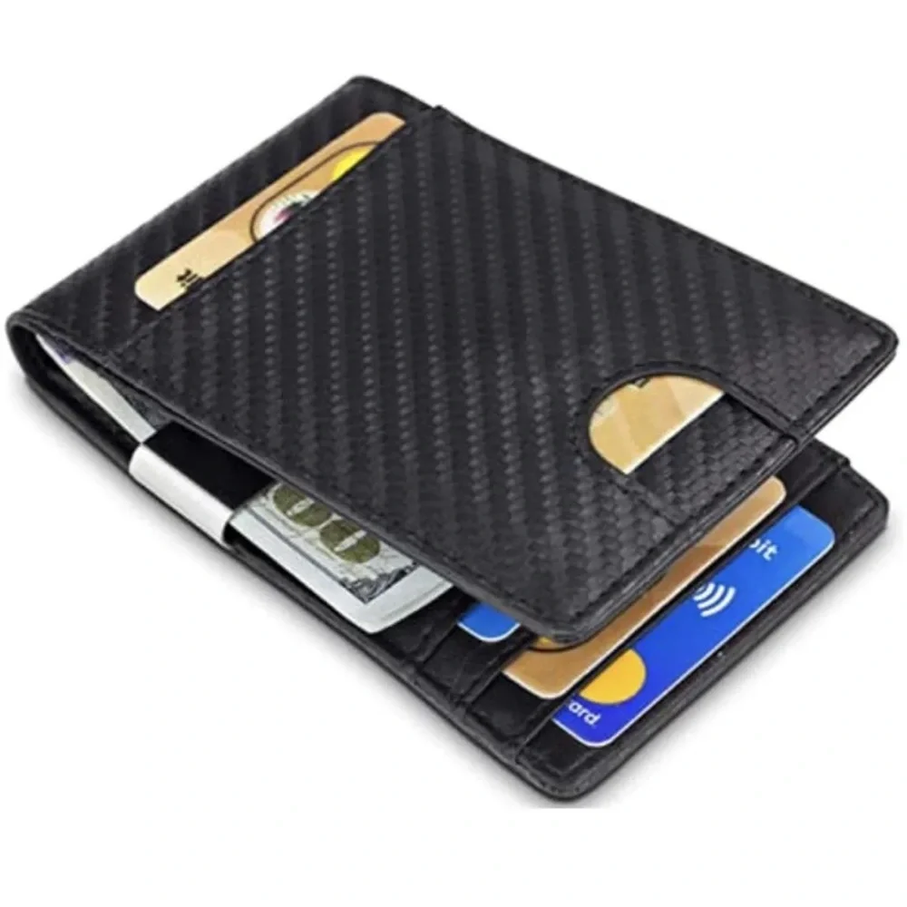 Wallet Men with Money Clip - Executive & Slim - Classy & Elegant - Vegan & Eco-F