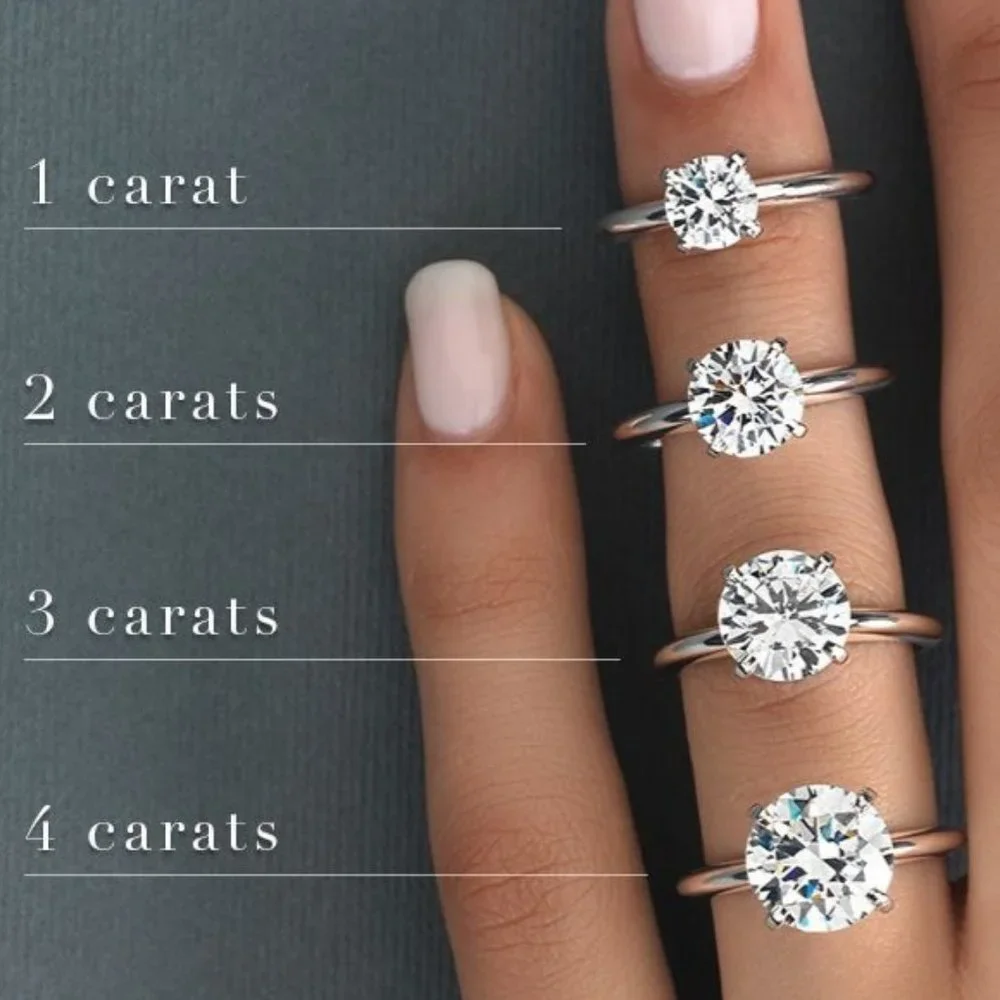 Certified 2 ct. t.w. Moissanite Diamond Engagement Ring NEW