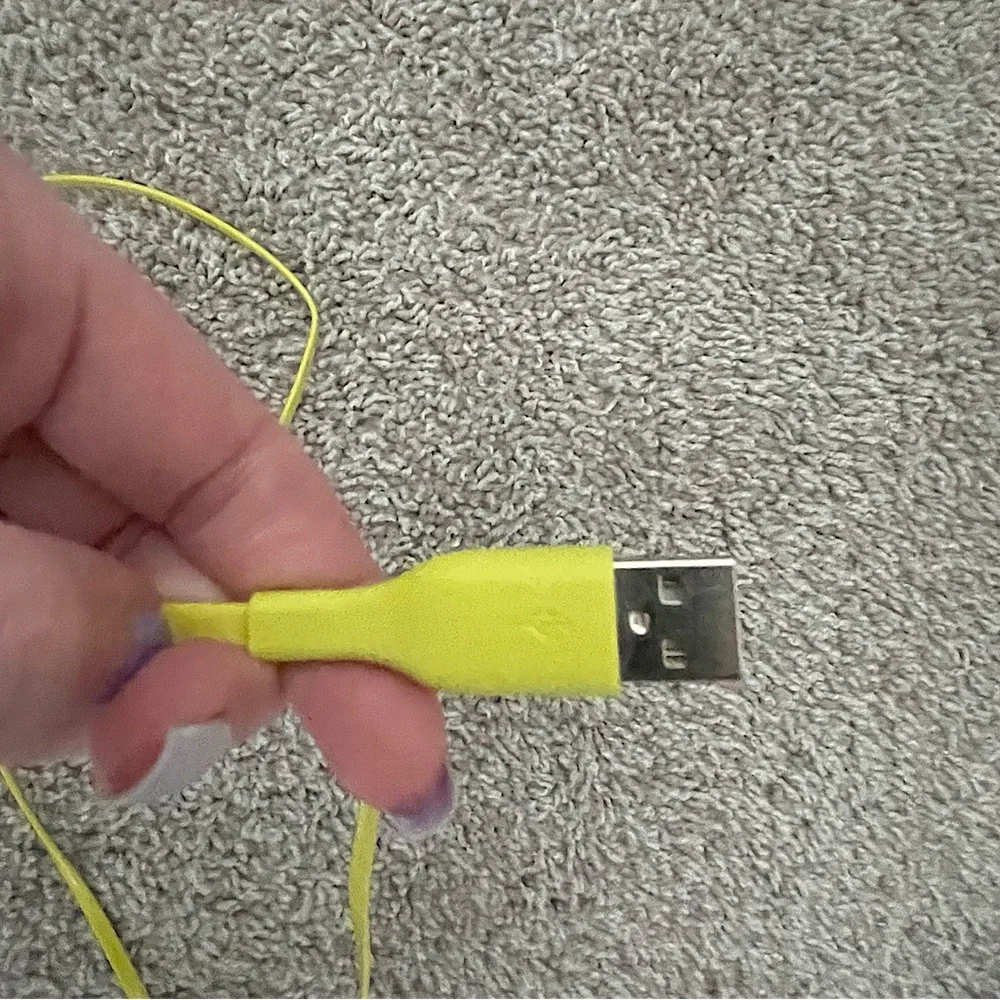 3’ USB-C to USB-A Lime Green Flat Cable