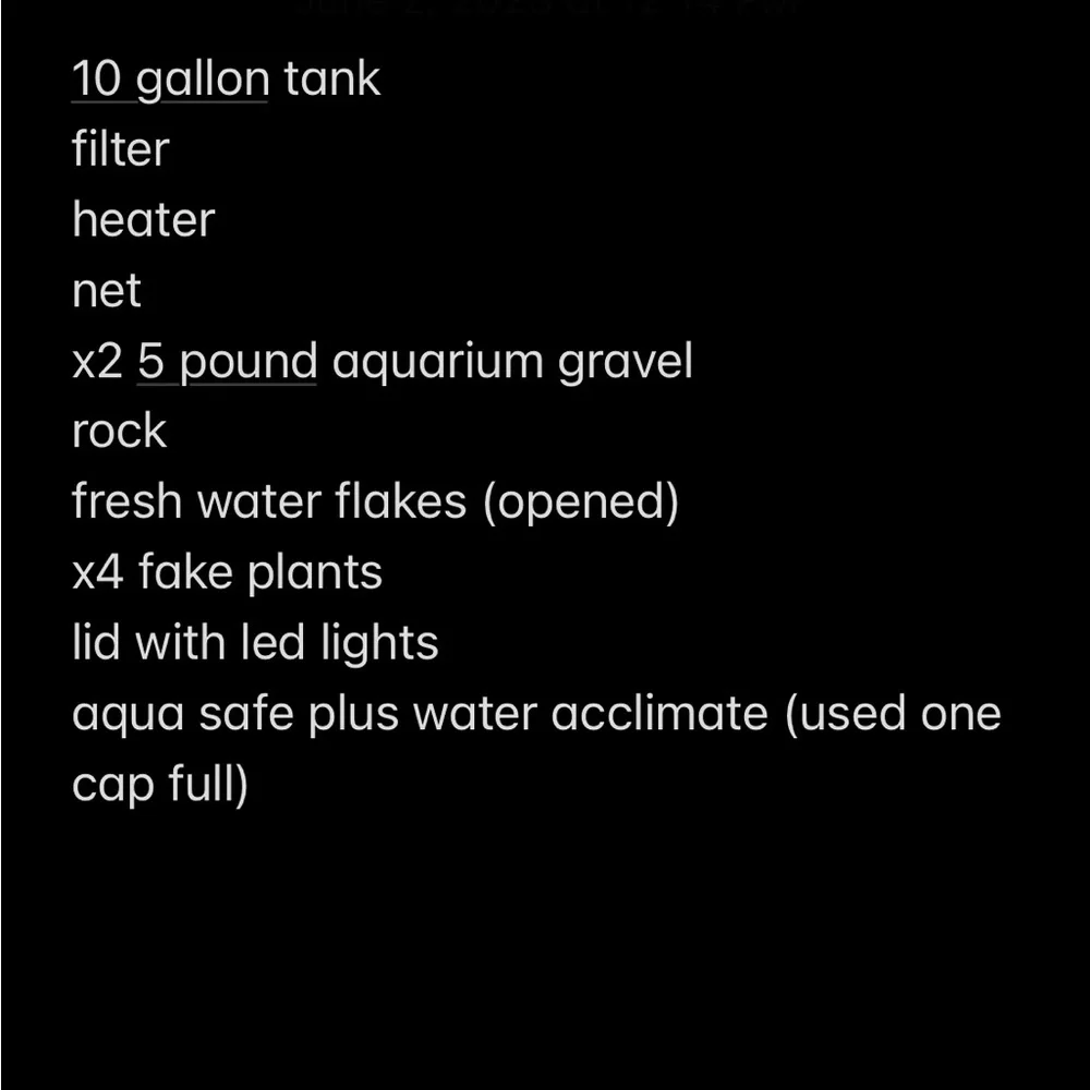 N/A 10 gallon