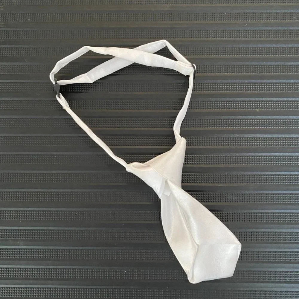 Pet - White Adjustable Tie, One Size