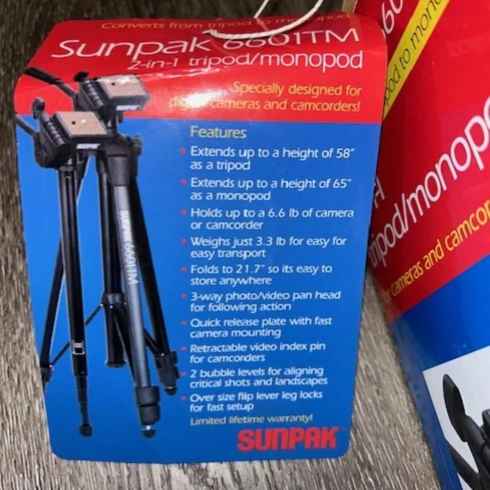 sunpak 6601tm tripod