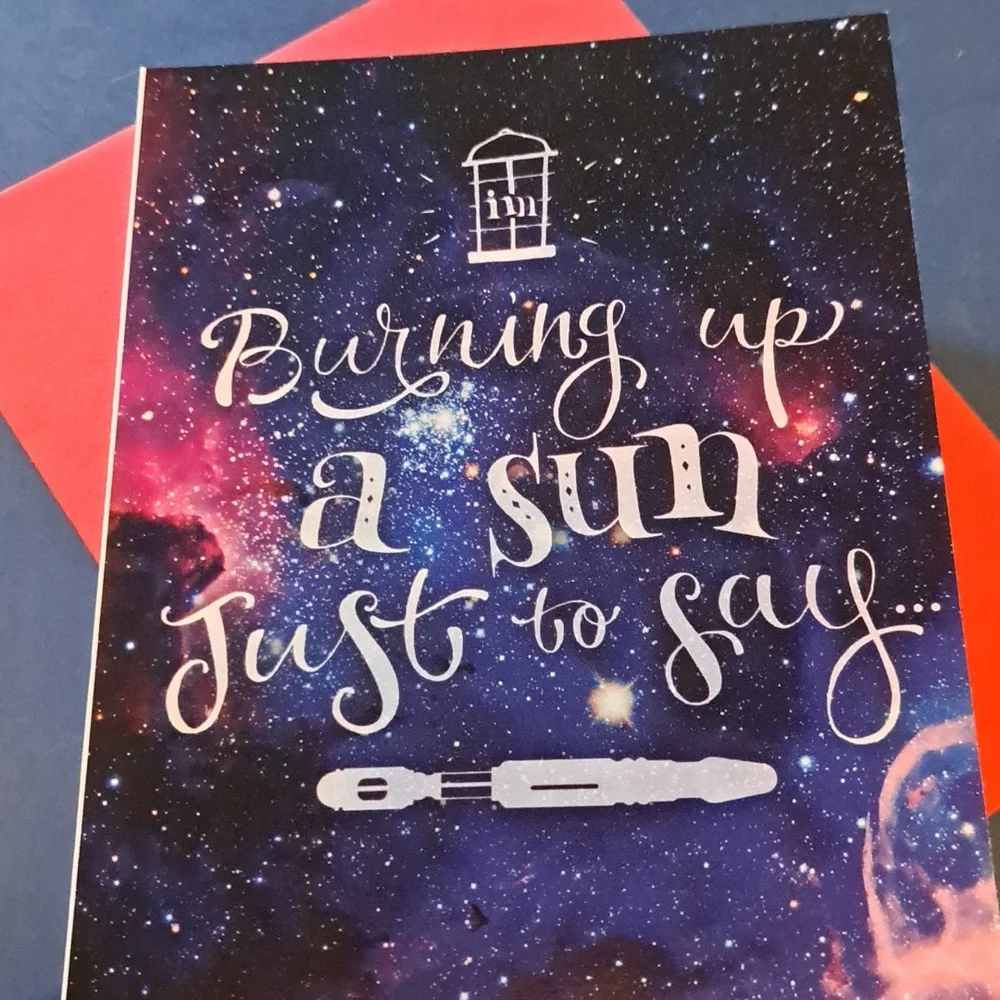 Doctor Who greeting card with envelope