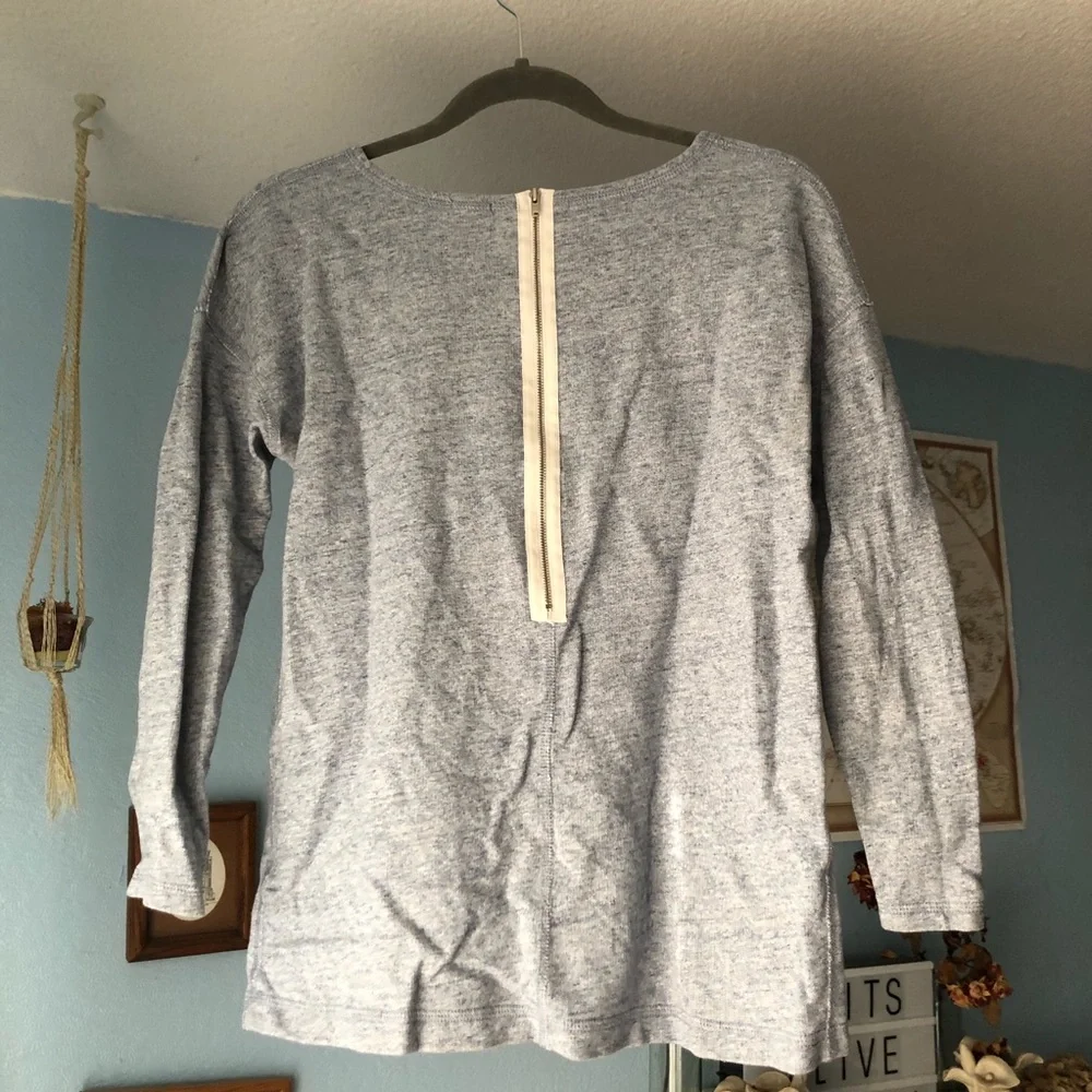 J. Crew Back Zip Sweater
