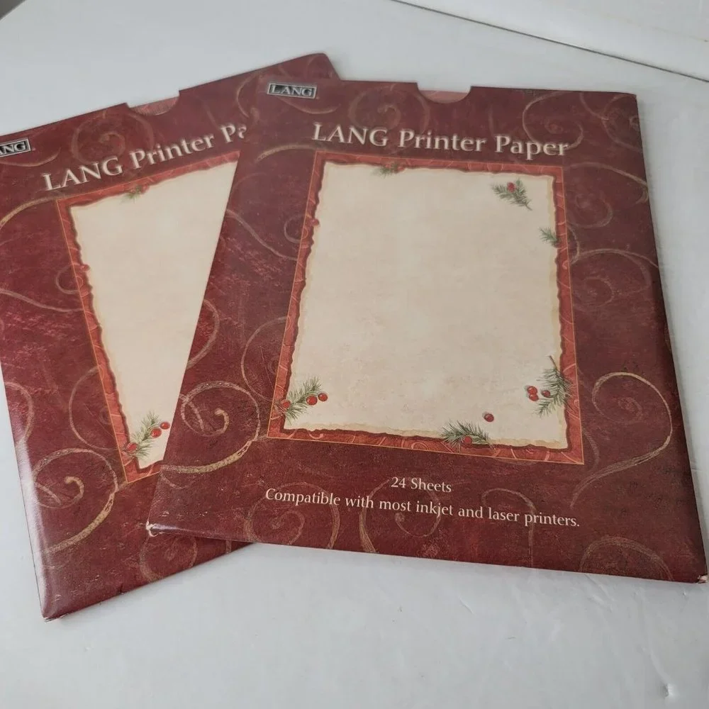 Lang Christmas Winter Berries by Shelly Reeves Smith Paper 2 Pkg 48 Sheets Total