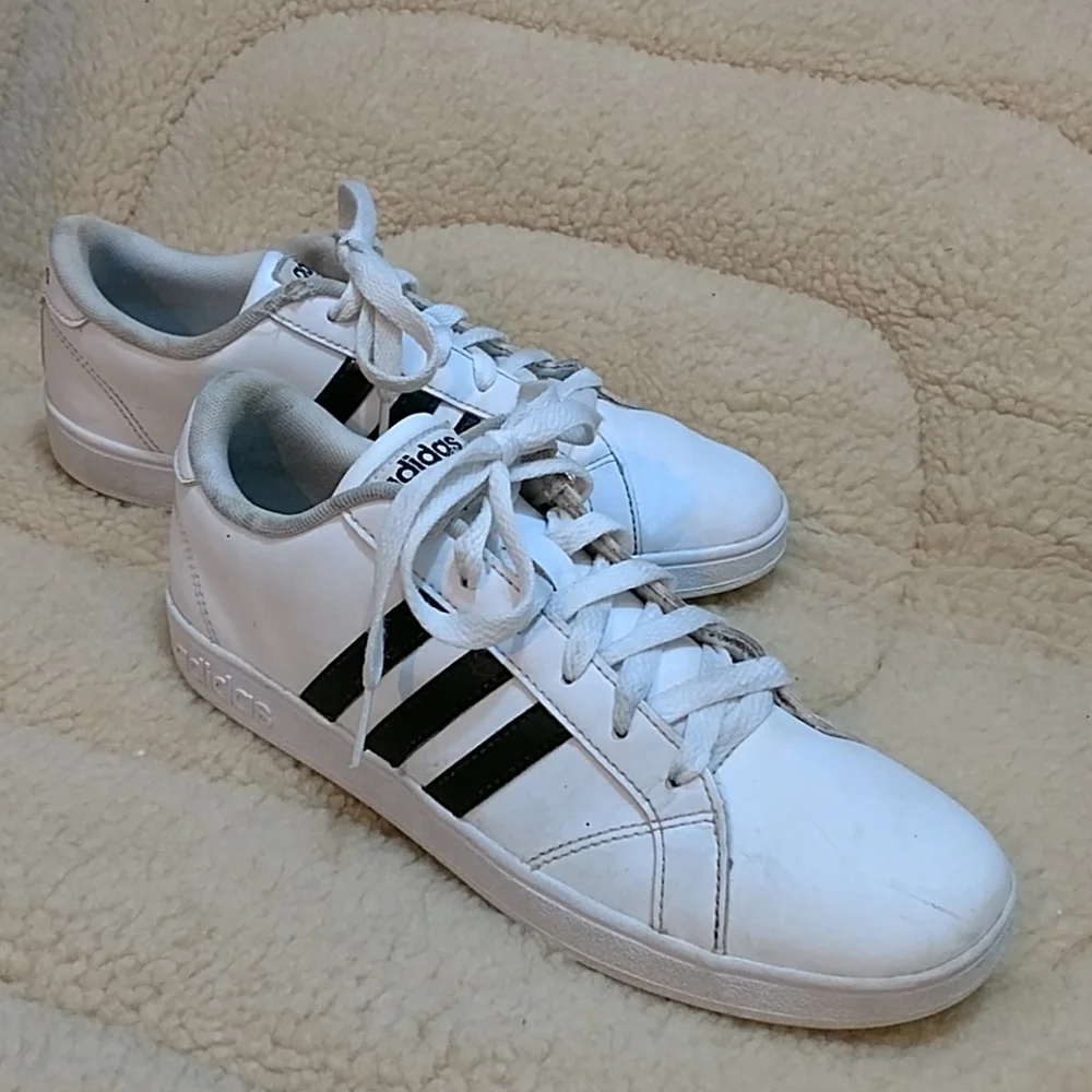 adidas white black