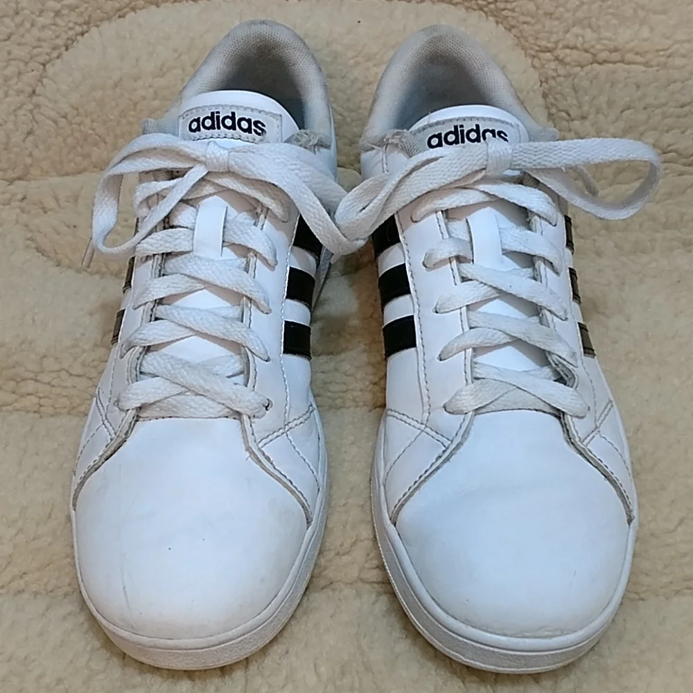 adidas white black