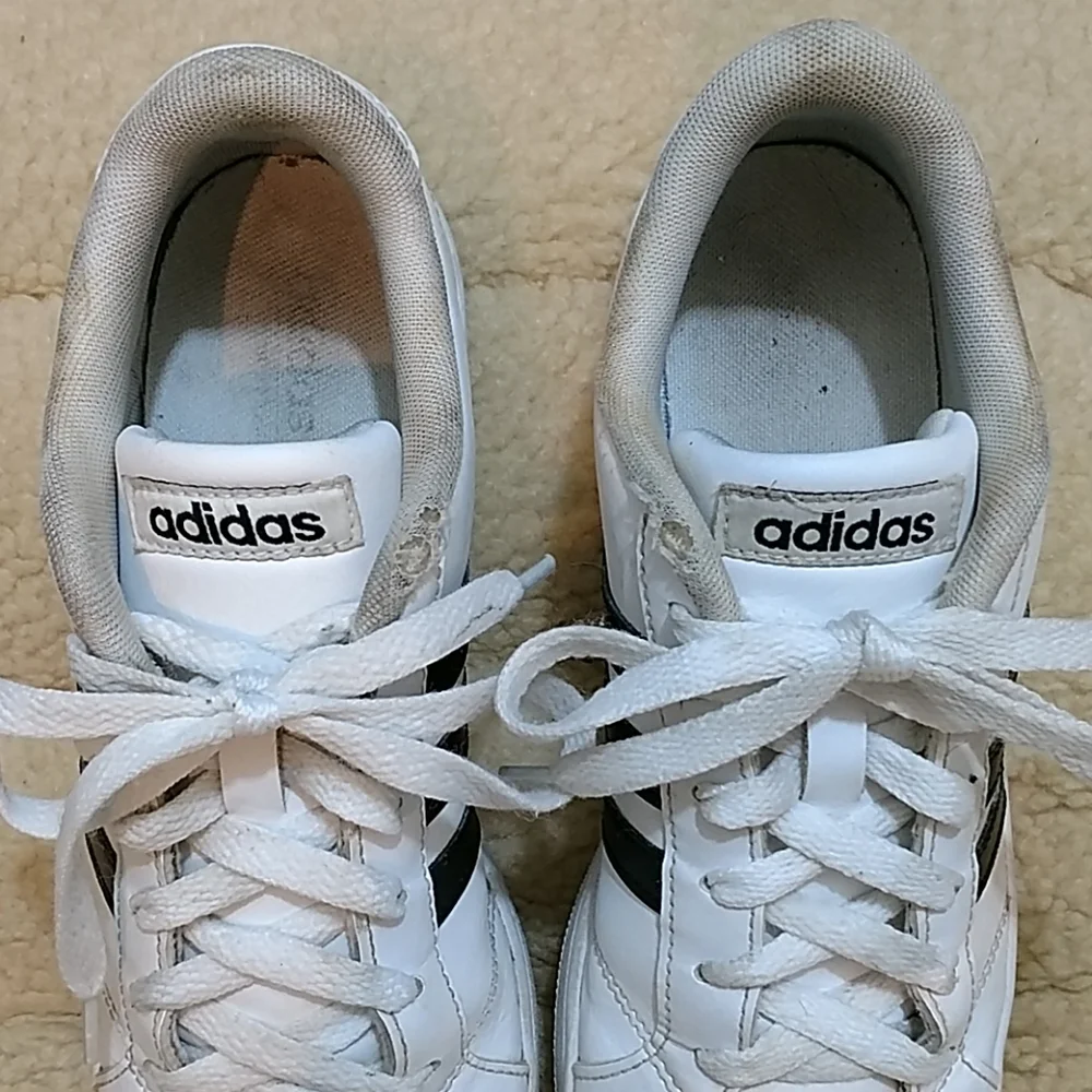adidas white black