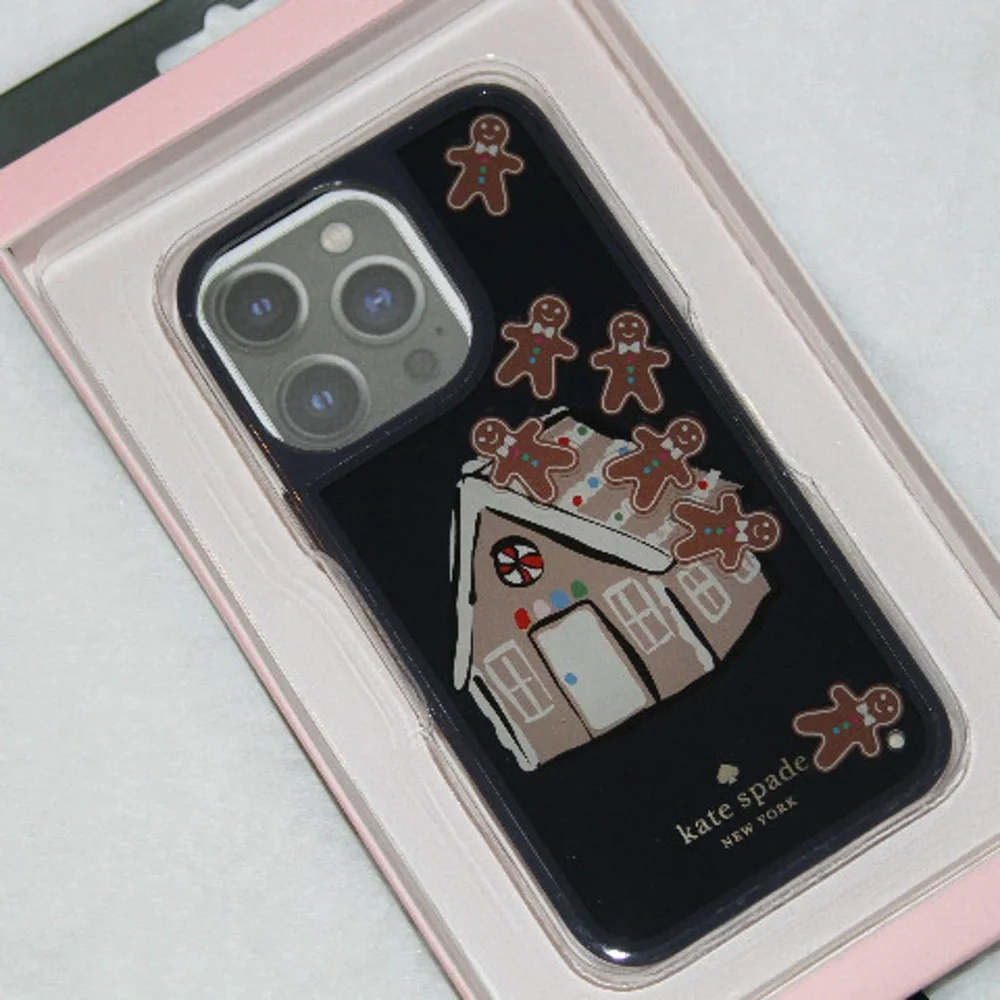 NWT Kate Spade Novelty Gingerbread House Man iPhone 13 Pro Case