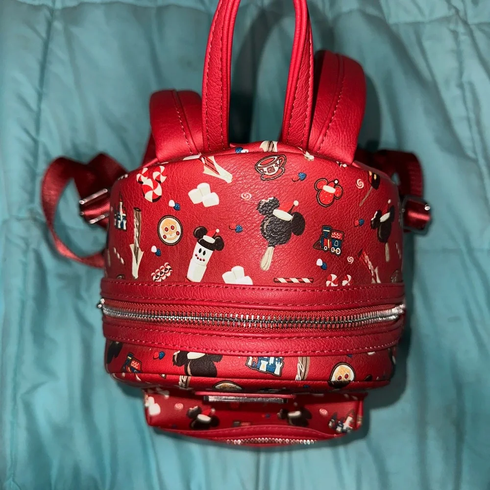 Disney Parks Christmas Snacks Loungefly mini backpack