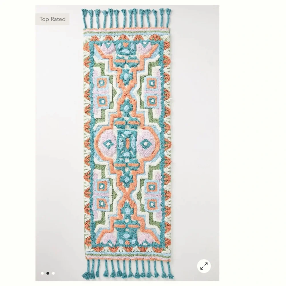 New! Anthropologie-Tufted Aria Bath Mat