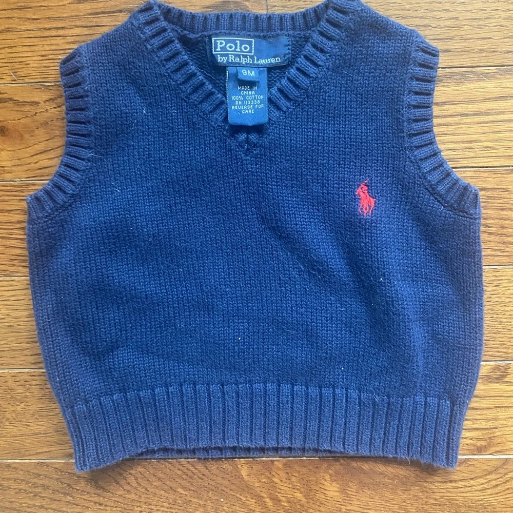 Ralph Lauren Baby Boy Navy Blue Vest