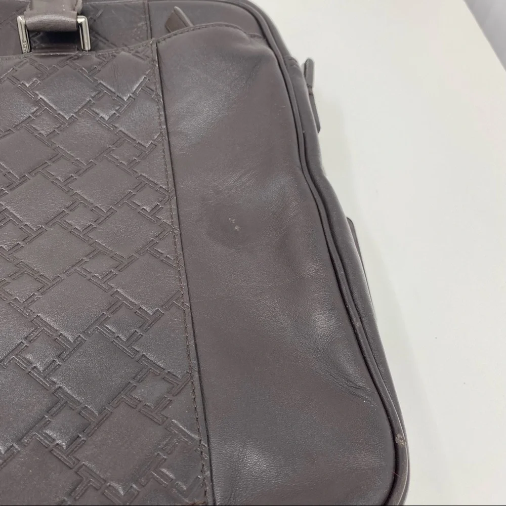 Tumi brown leather