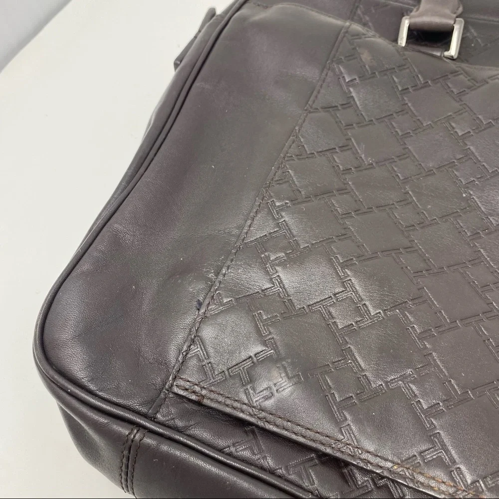 Tumi brown leather