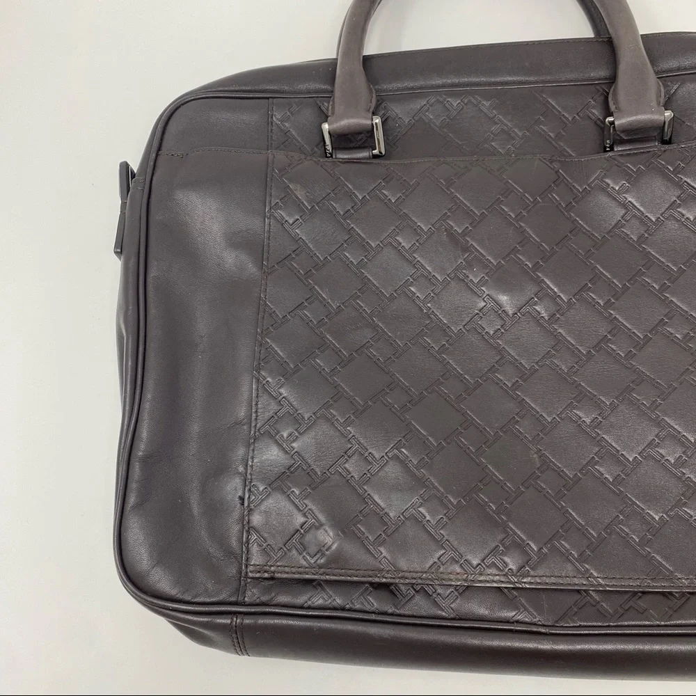 Tumi brown leather