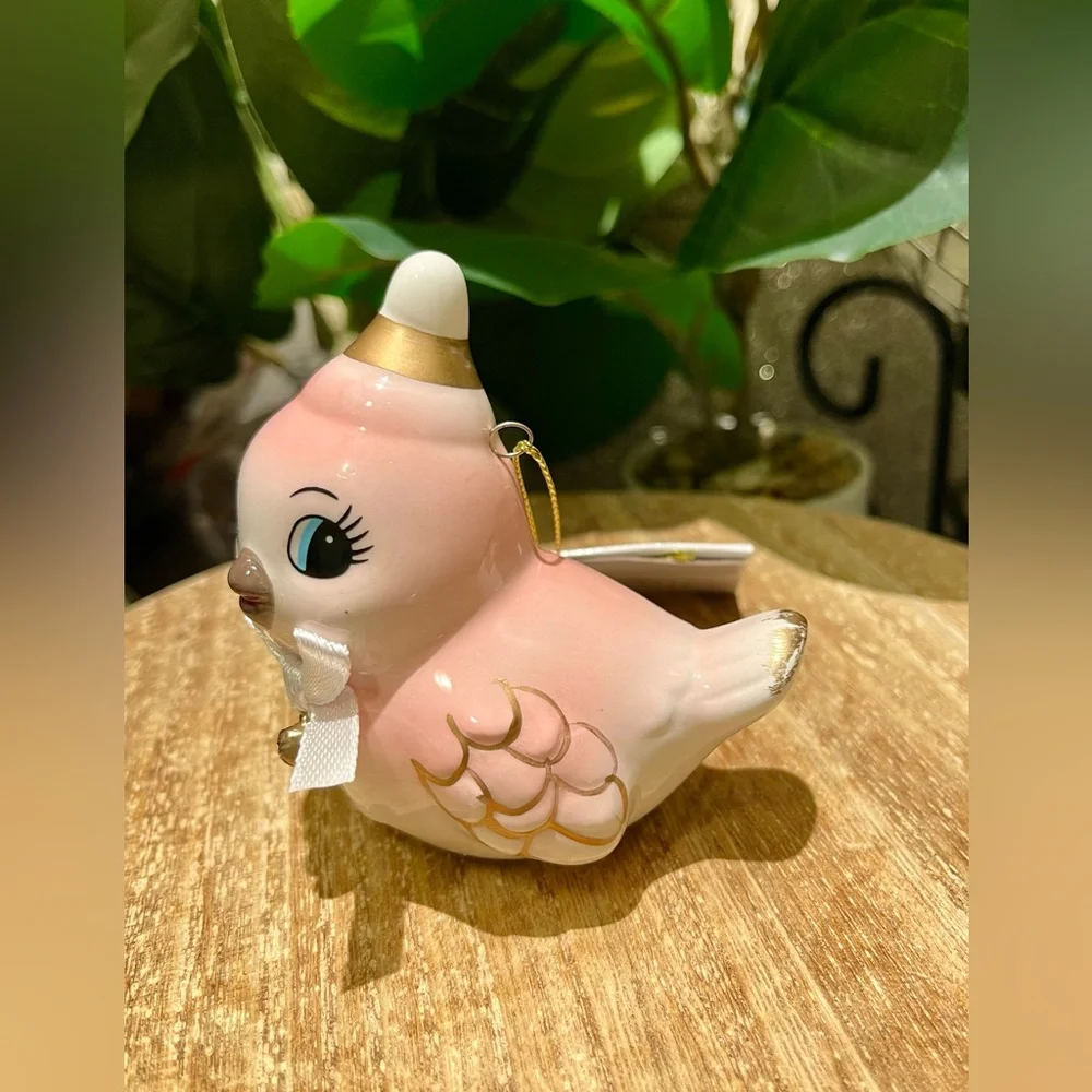 Target Wondershop Retro Baby Pink Bird Christmas Ornament
