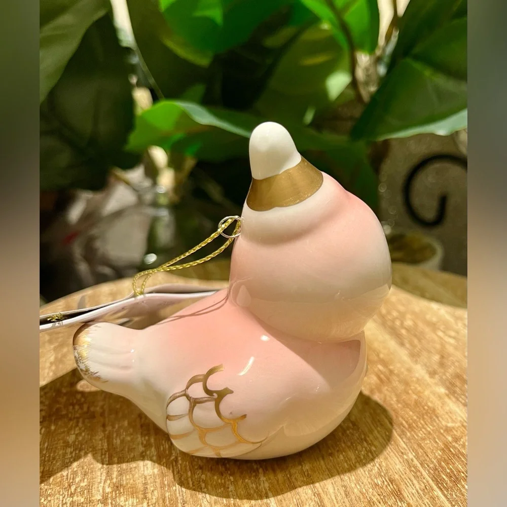 Target Wondershop Retro Baby Pink Bird Christmas Ornament