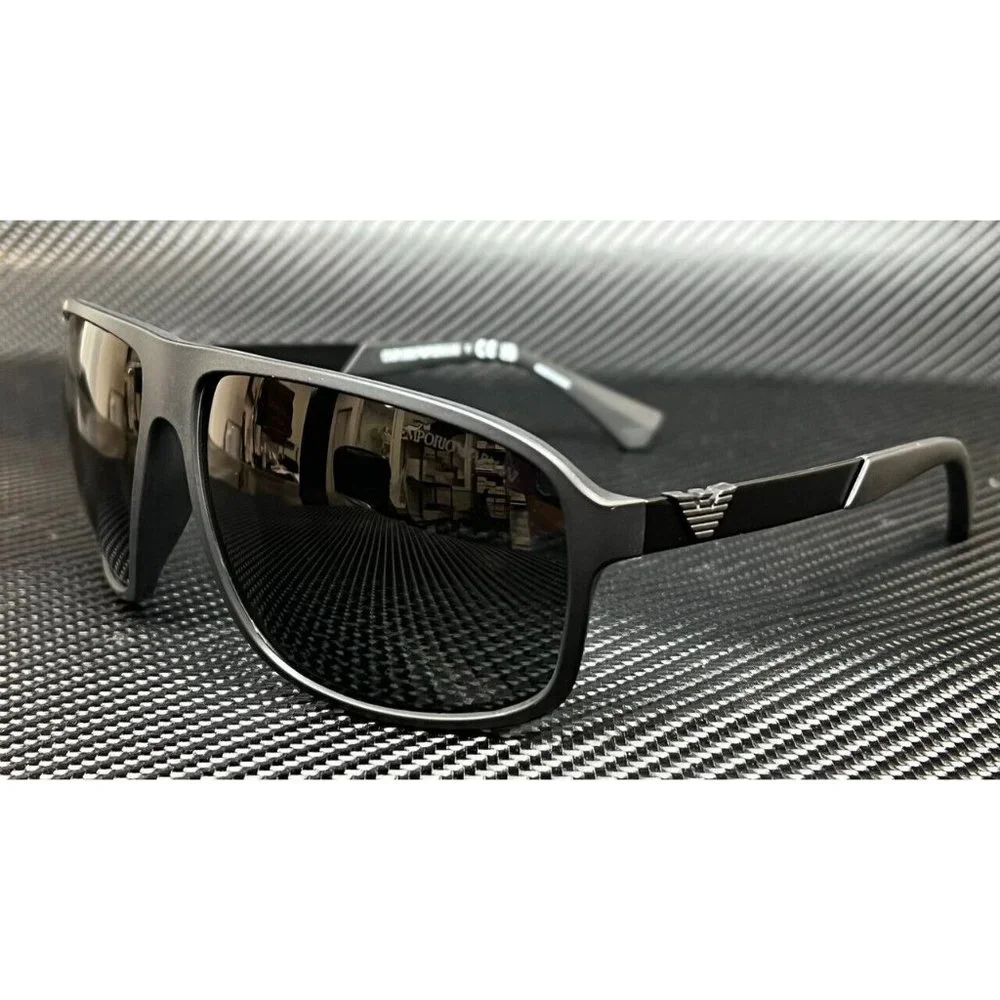 Emporio Armani Matte Black 64mm Sunglasses