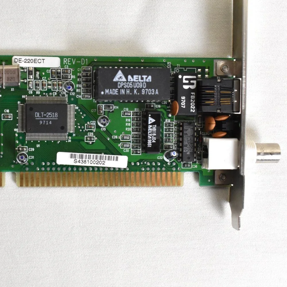 D-LINK Network Card KA2APC260P0 DE-220ECT Ethernet 0080c8673c23