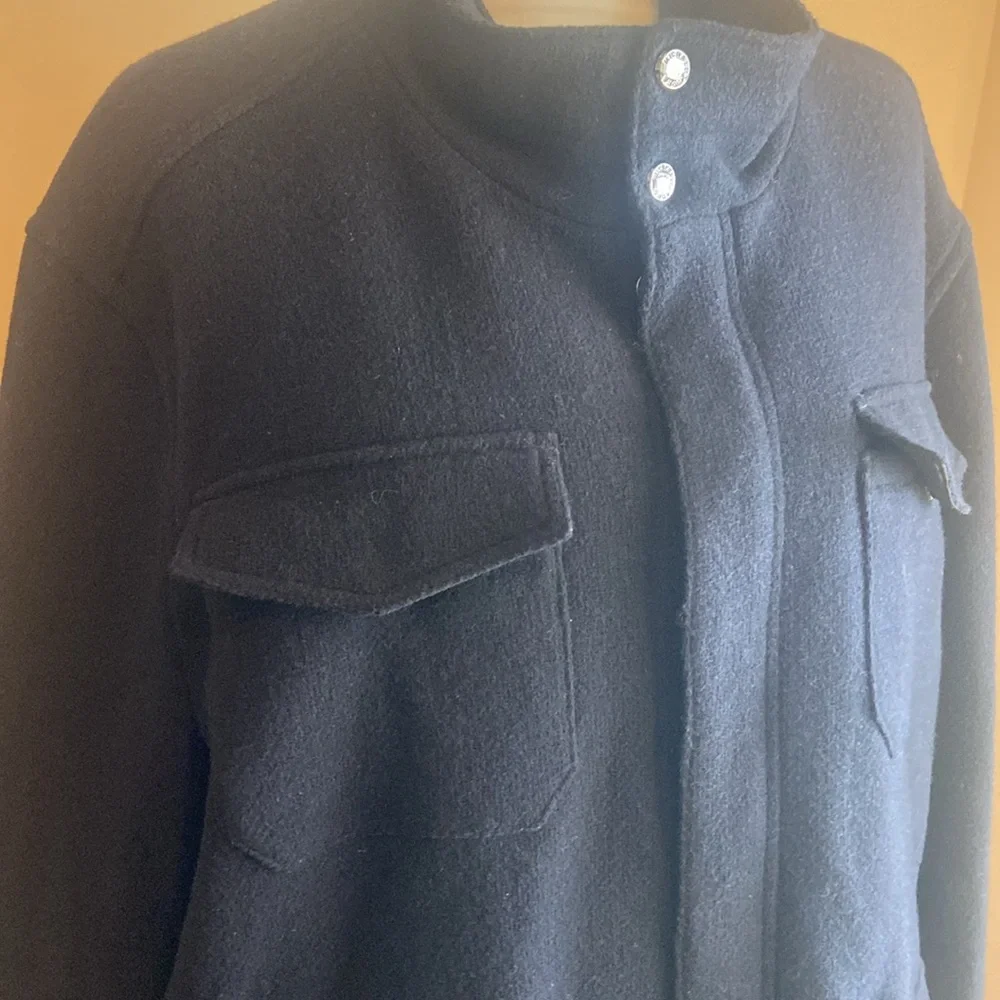 MICHAEL KORS NWT Size XXL Double Zip Snap Front Field Coat Navy